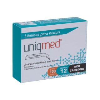 Lâminas para Bisturi Uniqmed - Aço Carbono