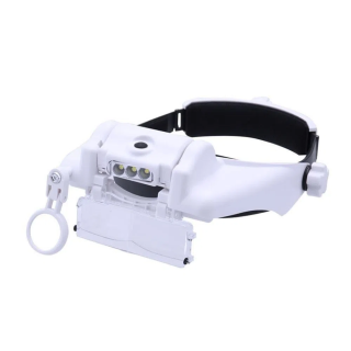 Lupa de Pala 3 Leds com Bateria Recarregável