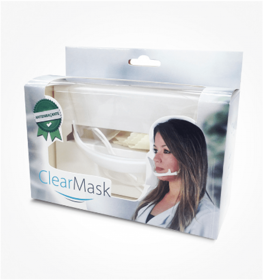 Máscara Higiênica Protetora Clearmask c/ 3 Refils - Estek