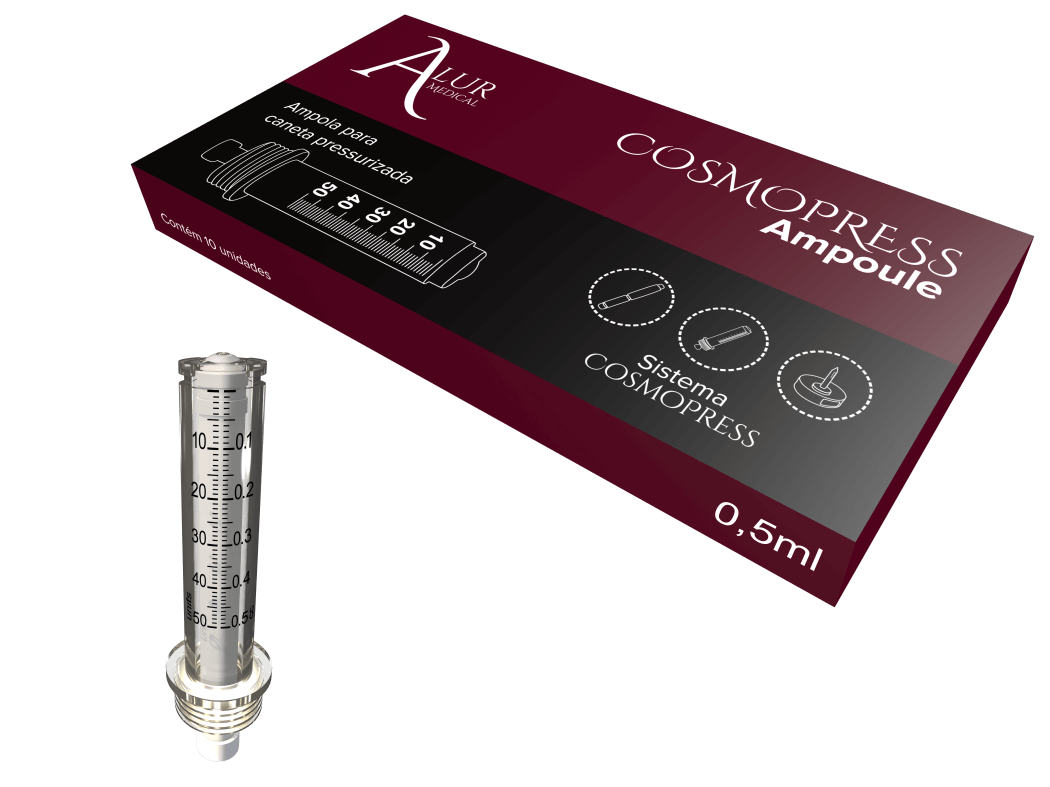 Ampola para Caneta Pressurizada Cosmopress - Kit com 10 un - Alur